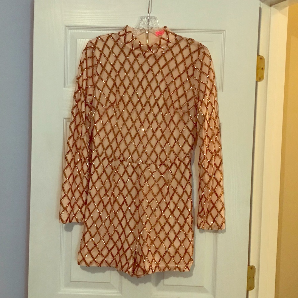 Sparkly Long-sleeved Romper